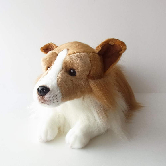 Ninia and Kino Sleeping Dog Shelty Plush Toy, Dog, Realistic