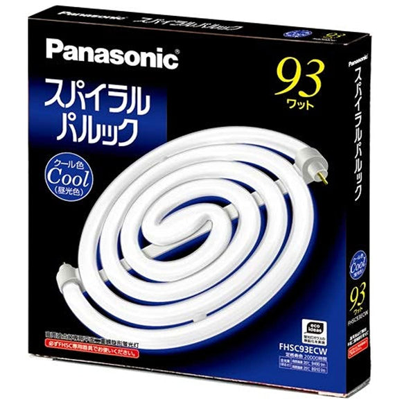 Panasonic FHSC93ECW 93 Spiral Park Fluorescent Lamp, Cool Color (Daylight Color)