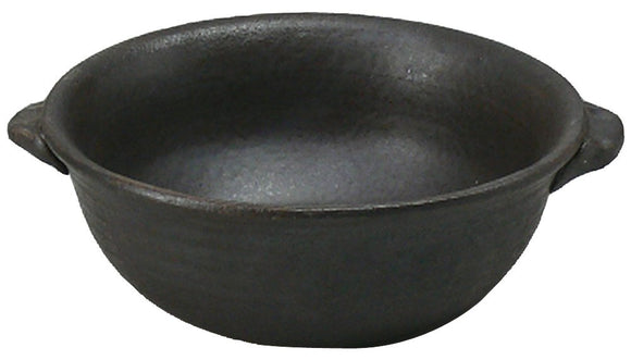 Banko Ware 0063-4158 Ramen Pot, For 1, Black Glaze