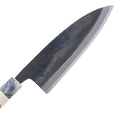 Tosa Cutlery Knife Black Hammered Blade Knife White Steel No. 1 7.1 inches (180 mm)