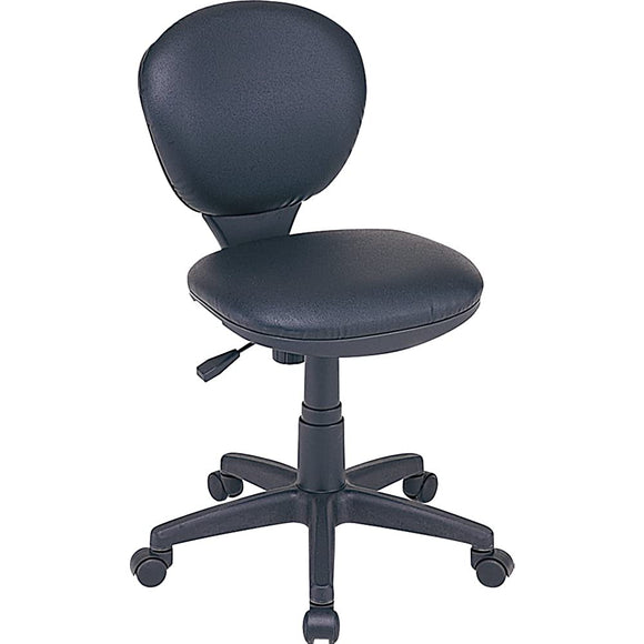 Nakabayashi RZC-271BK Office Chair, Desk Chair, Faux Leather Upholstery, Black
