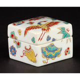 AoSubura, Kyuyaki Pottery Box, Color Picture Pottery Box, Treasure Workout, SAI-04