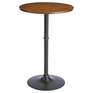 Miyatake Seisakusho KNT-J1062 MARS High Table, Diameter 23.6 x Height 35.4 inches (60 x 90 cm), Brown, Load Capacity 22.0 lbs (10