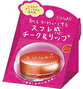 SUGAO souffle cheek & lip lively orange 6.5g