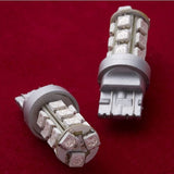 VALENTI T20W-R1854-1 Jewel Led Bulb, High Brightness 18 LED (3-chip SMD), T20 Double (W3 X 16Q), Red, Quantity: 2