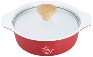 Wahei Freiz RA-9162 Tabletop Pot, 7.1 inches (18 cm), Red, IH Compatible