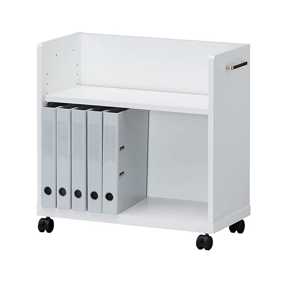 Shirai Sangyo Wagon White Approx. Width 60 Depth 30 Height 60 cm 4 casters Office Co 2 OF2-6060P