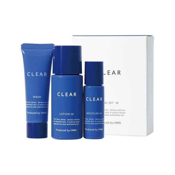ORBIS Clear 3-Week Trial Set Face Wash Foam & Lotion & Moisturizer Moist Medicated Acne Skin Care Face Wash 20g & Lotion 40ml & Moisture 14g 5.Trial Set