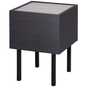 Iris Ohyama Desk Desk Tableside Table Wood Side Table WST-300 BlackAsh Gray