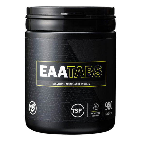 Bulk Sports Essential Amino Acids EAA Tab, Large Capacity, 980 Tablets (6,000 mg x 81 servings), Tryptophan Free, Made in Japan
