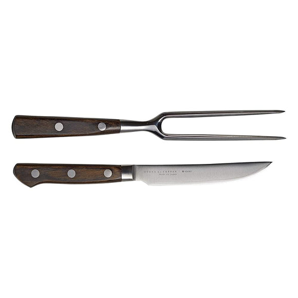 Adult Iron Plate Steak Knife & Meat Fork