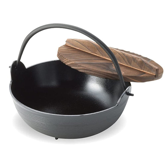 Kabunami Shoten Iroiri Pot, 11.8 inches (30 cm), Black, 12.2 fl oz (5.8 L), Aluminum, Made in Japan, Outdoor, Camping, Can Be Used on Direct Flames