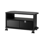 Asahi Wood Processing TV Stand, KAD Style 26 Model, Width 23.2 inches (59 cm), Black with Casters AS-KAD590-B