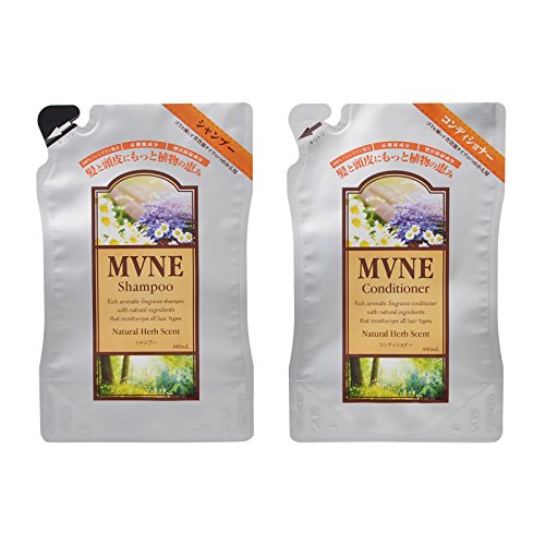 MVNE Myune Shampoo 440ml & Conditioner 440ml Refill Set A