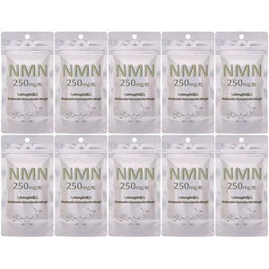 NMN250 <10 bags> 250mg/tablet 30 tablets/bag 7,500mg/total amount 100% purity Made in Japan (10)