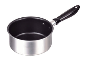 Pearl Metal HB-657 Compact Two-Layer Steel Fluorine Treatment Single Handle Pot, 5.5 inches (14 cm)