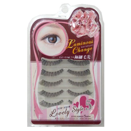 Luminous Change Eyelash 5 Pairs Lovely Style