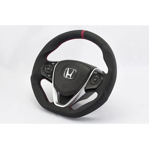 KENSTYLE ORIGINAL STEERING HB02 HONDA S660 (JW5) Black Leather Red LINE (Red Stitching)