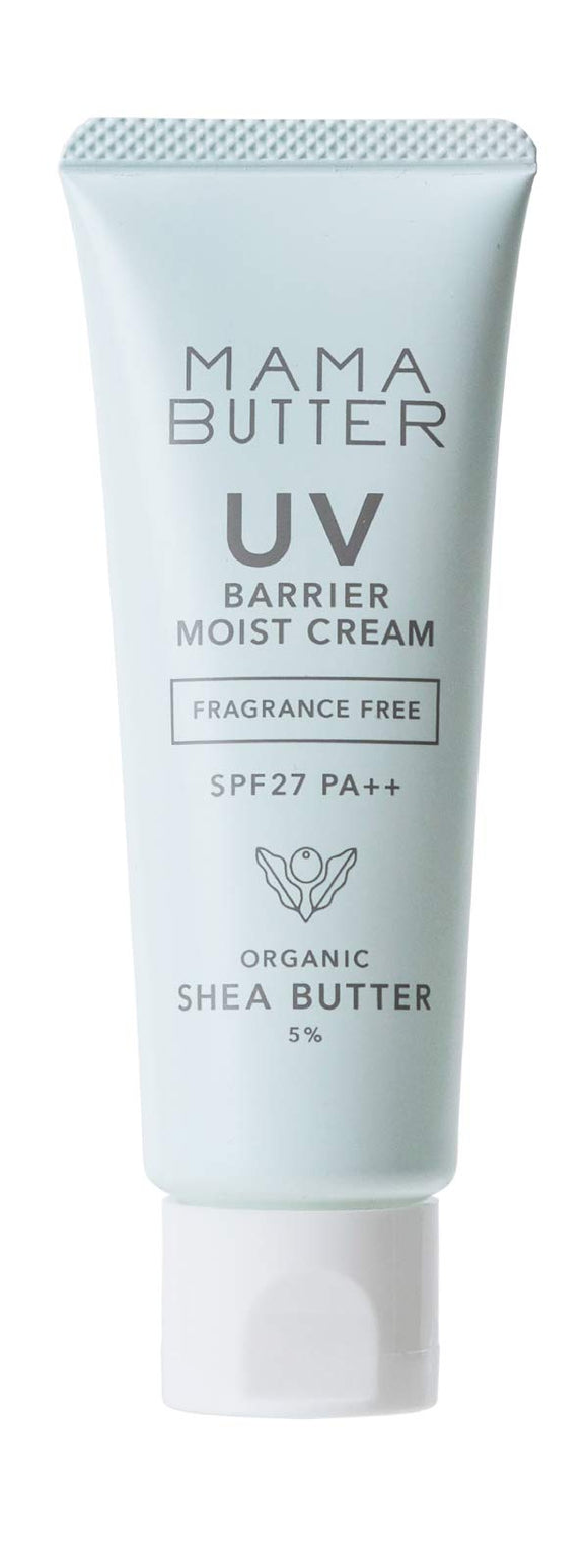 Mama Butter Additive-Free UV Barrier Moist Cream SPF27/PA++ [Newborn Baby ~ Soap Off] (Fragrance Free) 45g