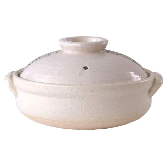 NE NMY-M0260 Banko Ware Pot, No. 6, White