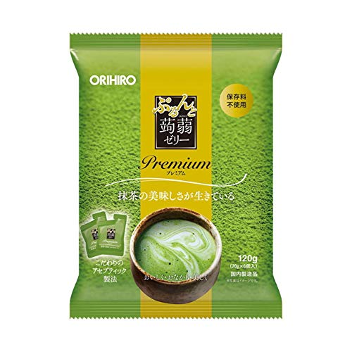 Orihiro Puru do and konjac jelly premium green tea 20gX6 one set of 3