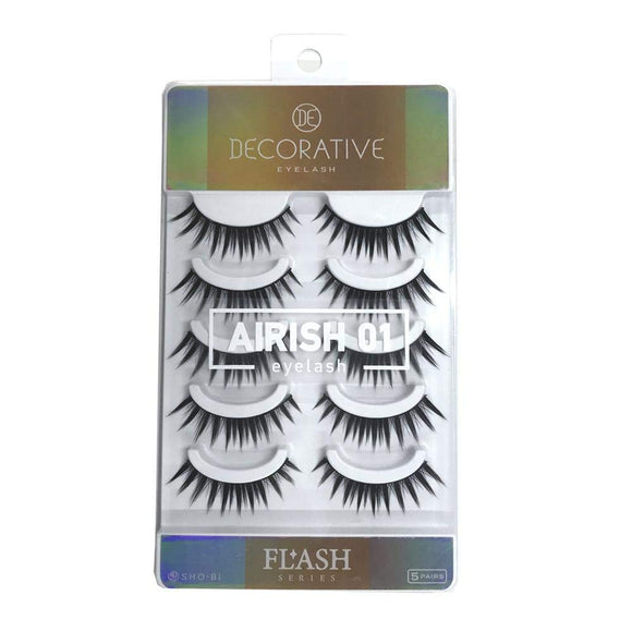 DECORATIVE EYES DECORATIVE EYELASH Decorative eyelash false eyelashes FLASH series AIRISH Irish 01 SE49061 5 pairs