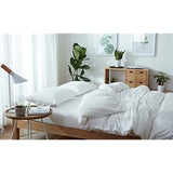 [Albos] Duvet Cover Choice Size 100% Cotton Simple Solid Sheet Set