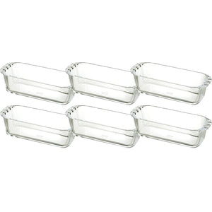 HARIO BUONO Kitchen HPND-85-BK Heat Resistant Glass, Pound Shape, 28.5 fl oz (850 ml), Set of 6