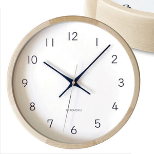 KATOMOKU Muku Clock 13 H.Maple Radio Clock Continuous Second Hand KM-104HMRC 12.0 inches (306 mm) (Radio Clock)