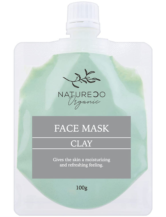 NATURECO Organic Mud Pack 100g Pore Pack Pore Care Face Pack Mud Clay Pack Square Plug Clay Mask Face Pack Pore Pack Exfoliating Face Sensitive Skin