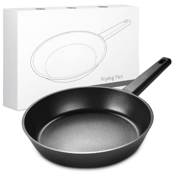 Frying Pan, 11.0 inches (28 cm), IH Compatible, 5-Layer Coating, Durable, Deep Frying Pan, 11.0 inches (28 cm), Non-Stick and Easy to Clean, Black
