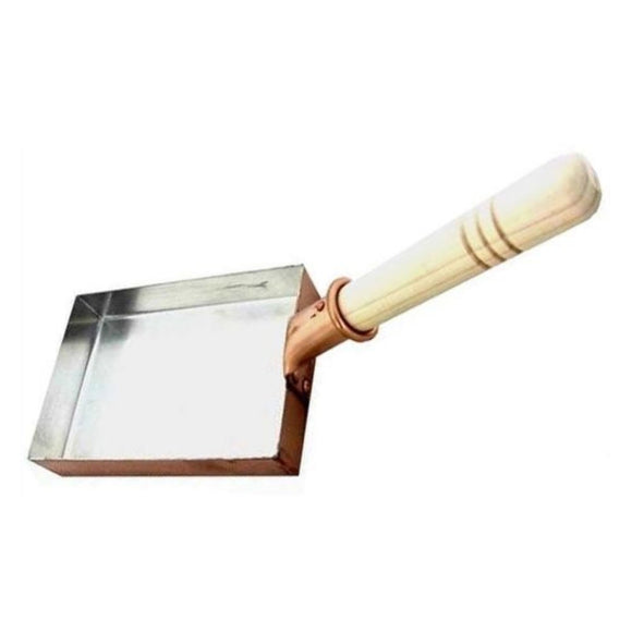 Nakamura Copper, Copper Frying Pan, Japanese Omlette Pan, Rectangular, 5.1 x 7.1 inches (13 x 18 cm)