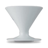 Melitta PF-WH Coffee Dripper, For 2 to 4 Cups, Premium Filter, 1 x 2, Includes Saucer and Measuring Spoon, Made in Japan, Hasami Ware