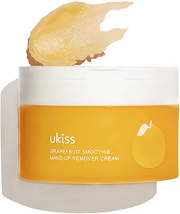 ukiss Cleansing Balm, Makeup Remover, 5 Uses, Face Wash, Moisturizing, Pores, Sensitive Skin, No W Washing Required, No Additives, 100g (Grapefruit)