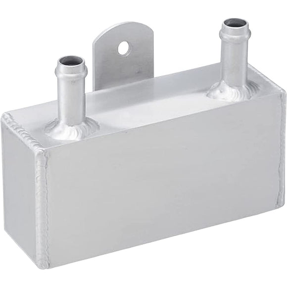 Kijima 106-1152 Motorcycle Parts Oil Catch Tank, Aluminum, Square, 8.5 fl oz (250 cc), Outlet φ0.5 inches (12 mm), Silver