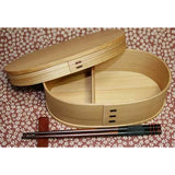 Akita Okan Bend Wappa Small Bento (Medium) Okan Crafts, Made in Japan Natural Cedar