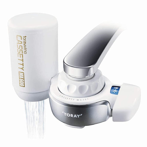 Toray Torayvino MK307MX-P Cassetti Series Water Filter Faucet, Direct Connection Type, High Removal, 13 Item Clear, 30% Water Saving, Made in Japan, Compact