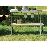 Snow Peak LV-066TR Folding Shelf, Long Bamboo