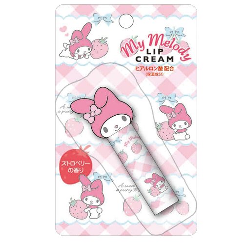 Pieras Sanrio My Melody Lip Balm Strawberry Fragrance Contains Hyaluronic Acid (Moisturizing Ingredient) 4g