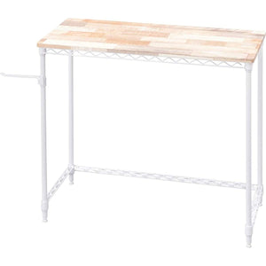 Iris Ohyama Desk Woodgrain fashionable telework recommended color metal rack Width 81 cm x Depth 36 cm CMM-D81361 White