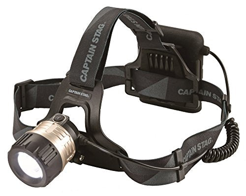 CAPTAIN STAG UK-4029 Headlight with Aluminum Power Chip Type, LED Headlight, 5W-350 (Brightness: 400 Lumens, Continuous Lighting: Approx. 4.5 Hours (High) Continuous Lighting Approx. 12 Hours (Low)