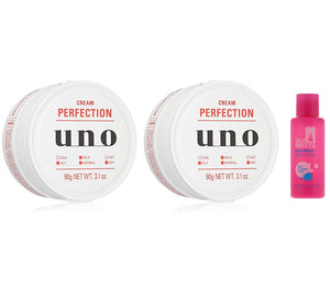 Uno Cream Perfection Men's Face Care 90g x 2 Set with Bonus [Bulk Purchase]