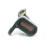 Ultra mini micro mini LED TURN Signal, Ev, Black Body, Smoke Lens, Car Inspection Compatibility, Set of 2, Orange/Amber Light 2