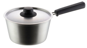 Yoshikawa YH8543 Single-Handled Pot, 7.1 inches (18 cm), IH Compatible, Silver