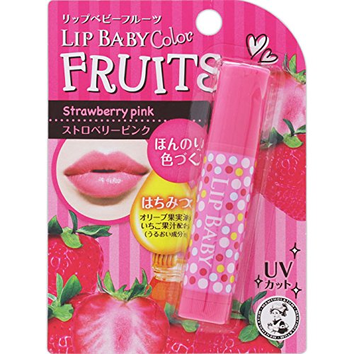 Mentholatum lip baby fruit strawberry pink 4.5g