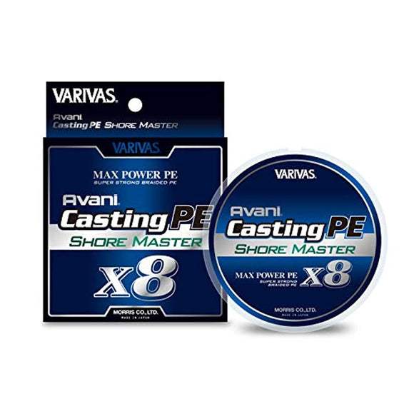 VARIVAS (Baribus) PE Line Aban Casting PE Max Power X8 Shore Master 200m 8 White