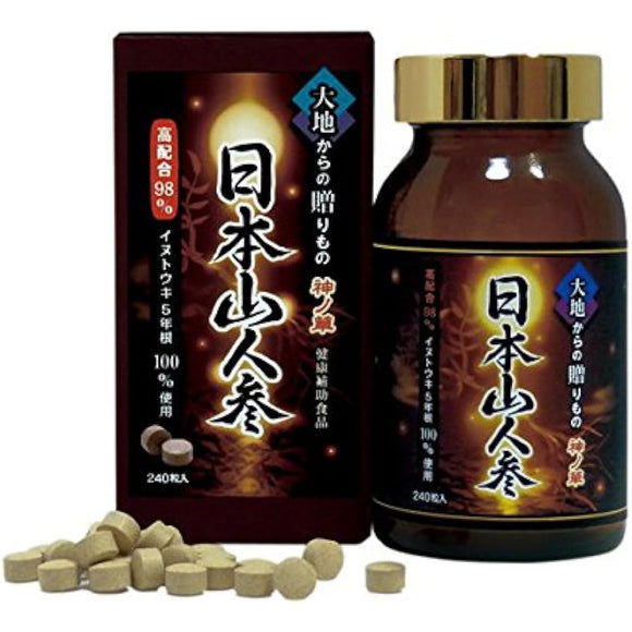 Japanese mountain ginseng 5 year root tablets 240 tablets