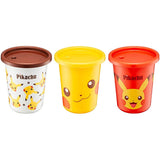 Skater SIH3ST-A Pikachu Face Pokemon Tumbler with Straw, 3 Pieces, 10.2 fl oz (320 ml), Made in Japan