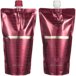 Milbon Plamia Enriched Shampoo 400mL + Treatment M 400g Refill Set