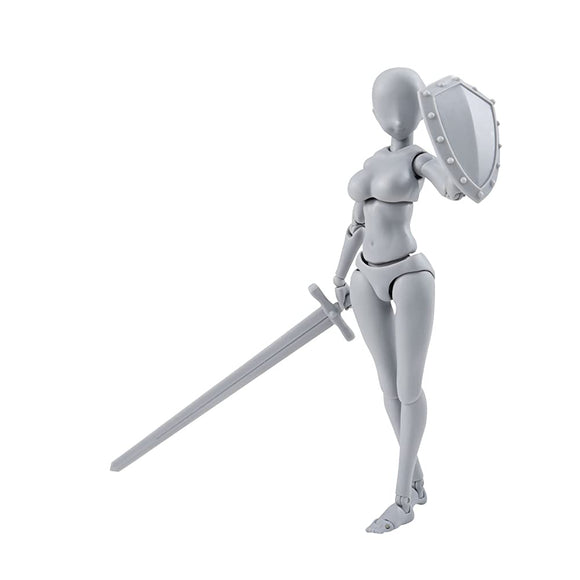S.H.Figuarts Body-kun -Kentaro Yabuki- Edition DX SET (Gray Color Ver.), 5.3 in. (135mm) ABS and PVC Painted Action Figure